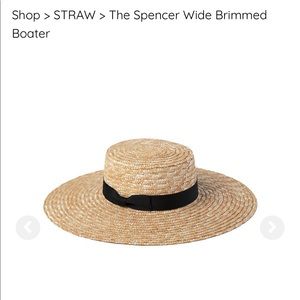 LackofColor Spencer Wide Brimmed Boater Straw Hat